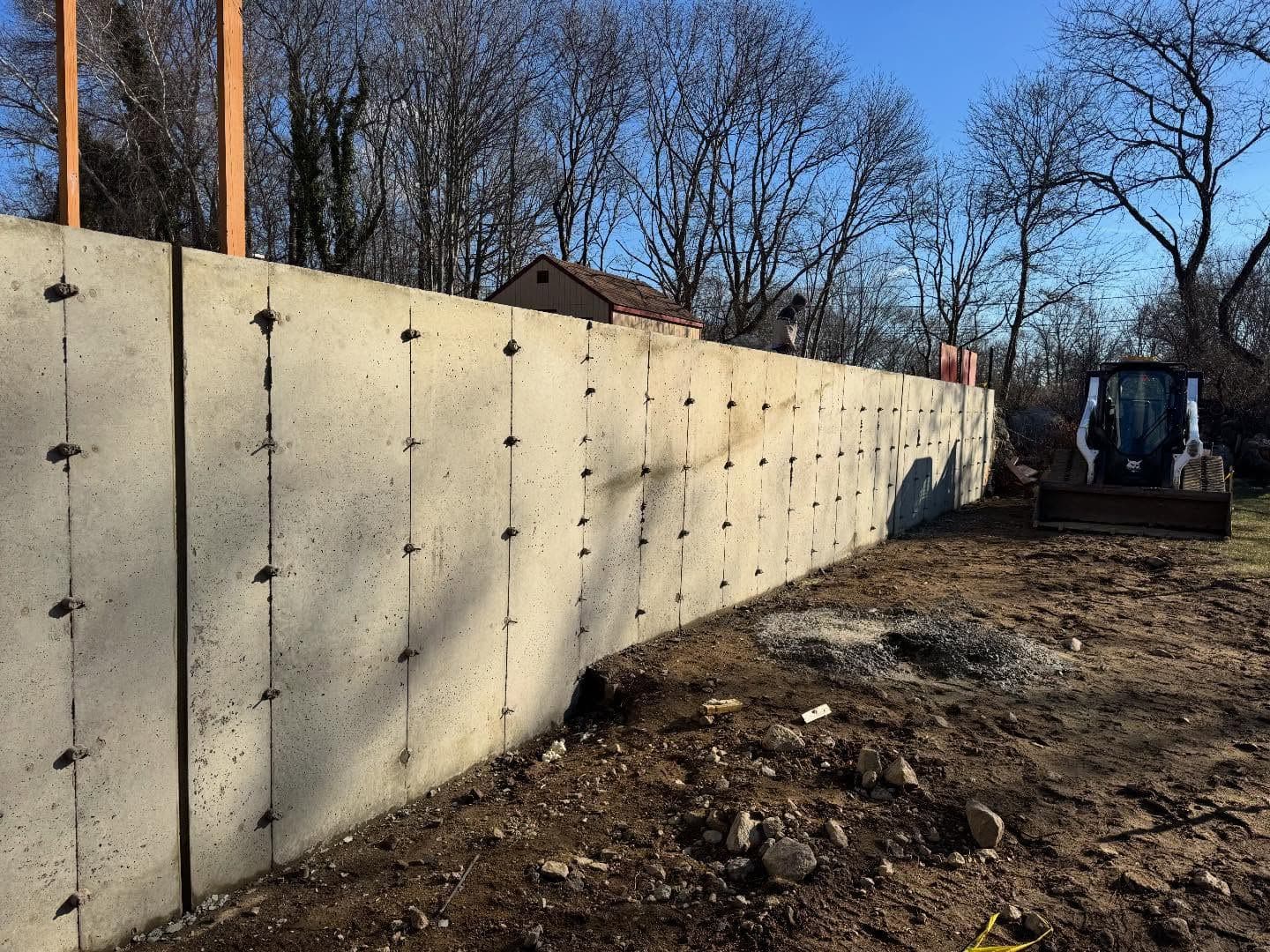 100 Feet of Retaining Wall